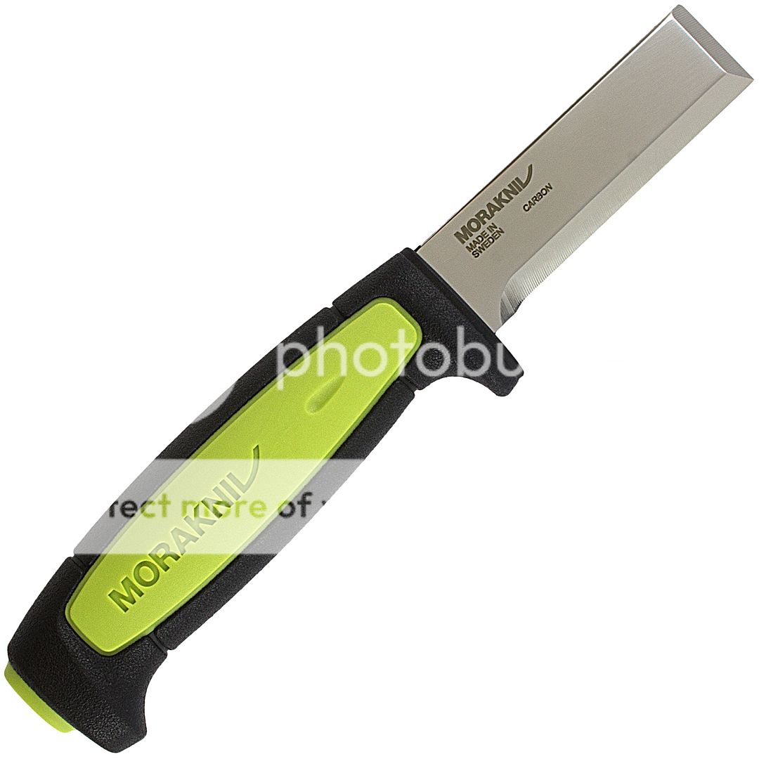 7.6" MORA MORAKNIV CARBON STEEL CHISEL KNIFE Razor Carpentry Sweden